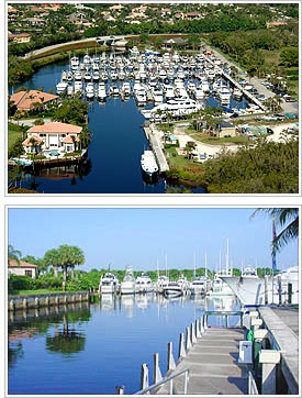 South Florida Wet Boat Slip Marina
